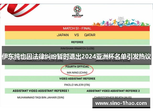 伊东纯也因法律纠纷暂时退出2024亚洲杯名单引发热议